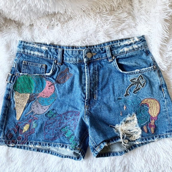 ZADIG & VOLTAIRE DENIM SHORTS - Picture 3 of 15